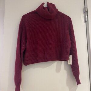 NWT Aritzia Babaton Guell / Luxe Cashmere Sweater / Grapevine / Size XS